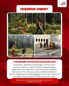 Motorsägen-Lehrgang im April