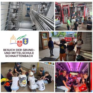 Grundschule zu Besuch bei der Feuerwehr Schnaittenbach