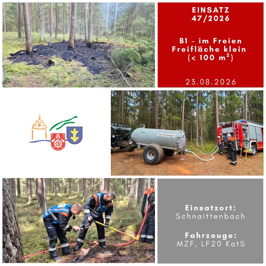 Read more about the article B1 – Brand im Freien Freifläche klein