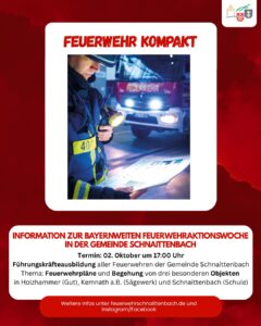 Information zur bayernweiten Feuerwehraktionswoche – Format 2026 in Schnaittenbach