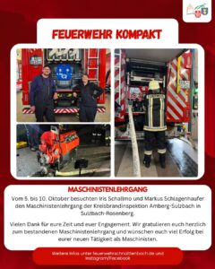 Maschinisten-Lehrgang 2026